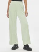 Spodnie sportowe damskie - ONLY Spodnie dzianinowe Rebel 15311822 Zielony Straight Fit - miniaturka - grafika 1