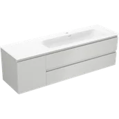 Szafki łazienkowe - Mexen Orio szafka łazienkowa 160 cm z umywalką Vela prawą, 2S, 1D, szara mat/biała mat - 91A13-16047-3-BBFFF62-W23P01 - miniaturka - grafika 1