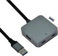 Huby USB - HUB USB Value VALUE Hub USB 3.2 Gen 1, 4 porty 2x USB-A + 2x USB-C, z kablem przedłużającym, 5 m - miniaturka - grafika 1