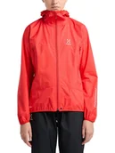 Kurtki i kamizelki sportowe damskie - Haglöfs Kurtka funkcyjna "L,I,M PROOF" w kolorze czerwonym - miniaturka - grafika 1