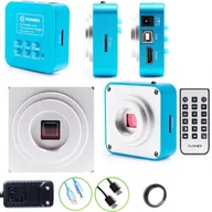 Mikroskopy i lupy - Kamera Do Mikroskopu Stereoskopowego Cyfrowego Techrebal Blue Waterfall 16MP FULLHD&4K - miniaturka - grafika 1