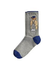 Polo Ralph Lauren Skarpety Wysokie Męskie 455982931001 Szary - Skarpetki męskie - miniaturka - grafika 1