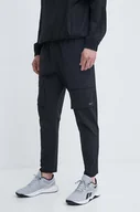 Spodnie męskie - Reebok spodnie Active Collective męskie kolor czarny w fasonie cargo 100075607 - miniaturka - grafika 1