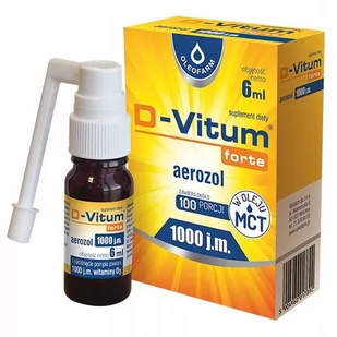 D-Vitum Forte 1000 j.m.  aerozol, 6 ml - Długi termin ważności! - Suplementy naturalne - miniaturka - grafika 1