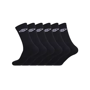 UMBRO UMB/1/TENX6 Trwałe skarpety sportowe - zestaw 6 sztuk - męskie wysokie skarpetki, tenis, wygodne, czarny, 39-42 EU - Skarpetki damskie - miniaturka - grafika 1