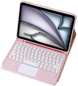 Etui do tabletów - Etui z klawiaturą Bluetooth touchpad do iPad Air 13 Gen6 Różowe - miniaturka - grafika 1