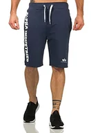 Spodenki damskie - aplha industries Męskie szorty bermudy Big Letters, granatowy (New Navy), S - miniaturka - grafika 1