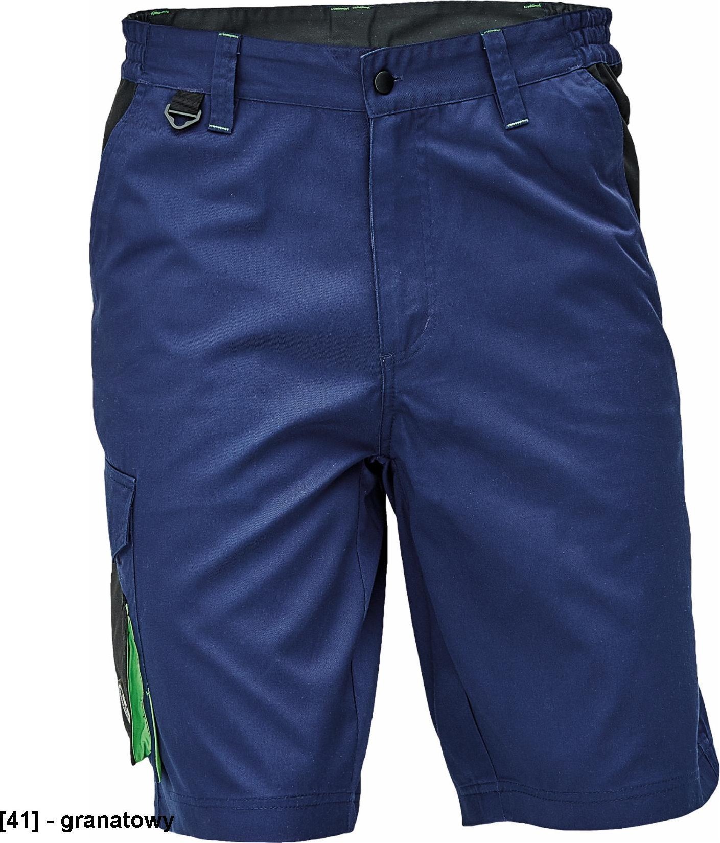 CERVA CREMORNE szorty - męskie szorty robocze, wytrzymała tkanina bawełnianiana, 60% bawełna, 40% poliester. 230 g/m2 - granatowy 64