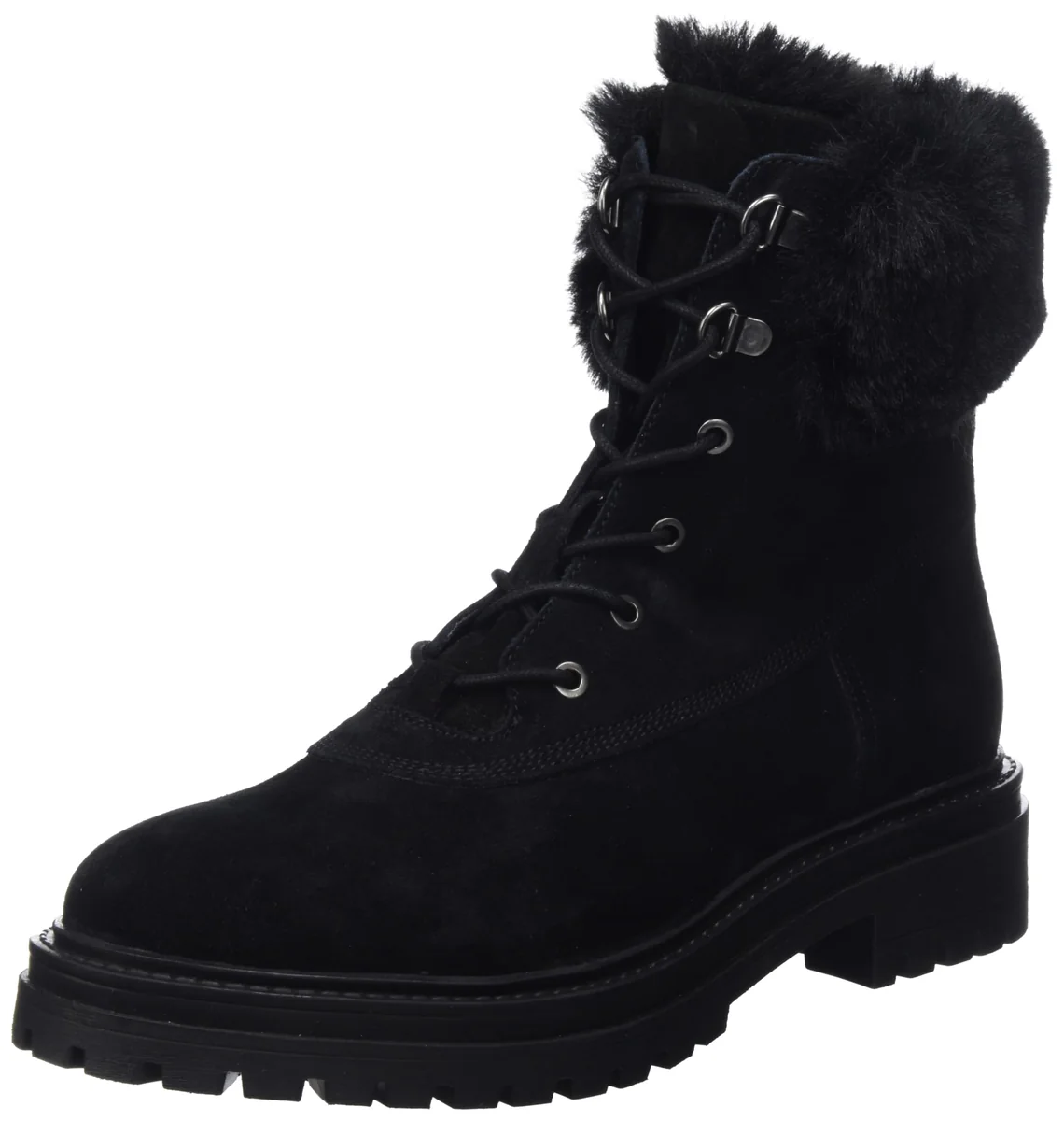 Geox Damskie buty D Iridea Ankle Boot, czarny, 38 EU