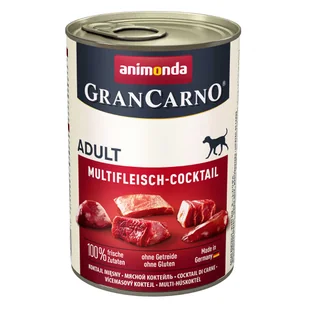 Zestaw Animonda GranCarno Original Adult, 24 x 400 g - Koktajl wielomięsny - Mokra karma dla psów - miniaturka - grafika 1