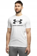 Koszulki męskie - Koszulka Męska Under Armour T-shirt Szybkoschnąca Bawełna 1382911 100 r. M - miniaturka - grafika 1