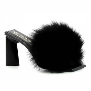 Damskie klapki z futerkiem CARINII - Carinii - Klapki i japonki damskie - miniaturka - grafika 1