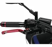 Części motocyklowe - Puig 110RR składana dźwignia hamulca z czerwonym wyborem - miniaturka - grafika 1