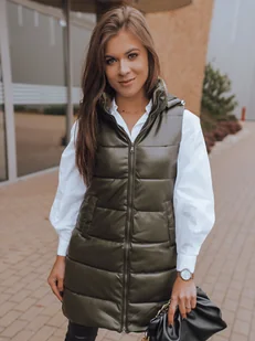 Kamizelka damska FIERA zielona Dstreet TY2362-XXL - Kamizelki damskie - miniaturka - grafika 1