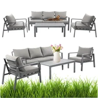 Meble ogrodowe - Aluminiowy zestaw mebli do ogrodu, na taras Aruba Meven - miniaturka - grafika 1