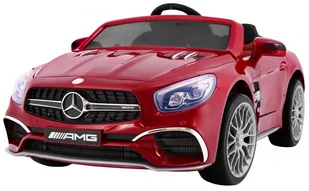4toys, samochód dla dziecka Mercedes SL65 AMG, czerwony Lakier Metalik - Pojazdy elektryczne dla dzieci - miniaturka - grafika 1