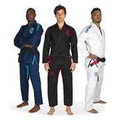 Kimona, stroje i obuwie - Sanabul Essentials V.2 Ultralight Preshrunk BJJ Jiu Jitsu Gi (Czarny, A4) (Patrz Przewodnik po specjalnych rozmiarach) - miniaturka - grafika 1