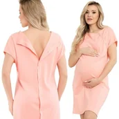 Piżamy ciążowe - Koszula Nocna Ciążowa Do Karmienia Na Napy XXL - miniaturka - grafika 1