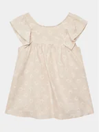 Sukienki i spódniczki dla dziewczynek - United Colors Of Benetton Sukienka codzienna 44JRGV00R Beżowy Regular Fit - miniaturka - grafika 1