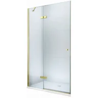 Ścianki i drzwi prysznicowe - Mexen Roma drzwi prysznicowe uchylne 120 cm, transparent, złote - 854-120-000-50-00 - miniaturka - grafika 1