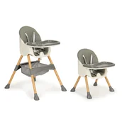 Krzesełka do karmienia - Ecotoys Fotelik krzesełko do karmienia dzieci wysokie 2w1 1754 - miniaturka - grafika 1