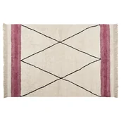 Dywany - Dywan bawełniany 140 x 200 cm beżowo-różowy AFSAR - miniaturka - grafika 1
