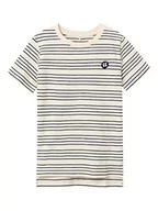 Koszulki i topy damskie - Bestseller A/S Chłopcy NKMVOBY SS TOP H1 T-shirt, Whitecap Gray/Stripes:Dark Sapphire, 146/152, Biała czapka z daszkiem, szara/paski: ciemny szafir, 146-152 - miniaturka - grafika 1