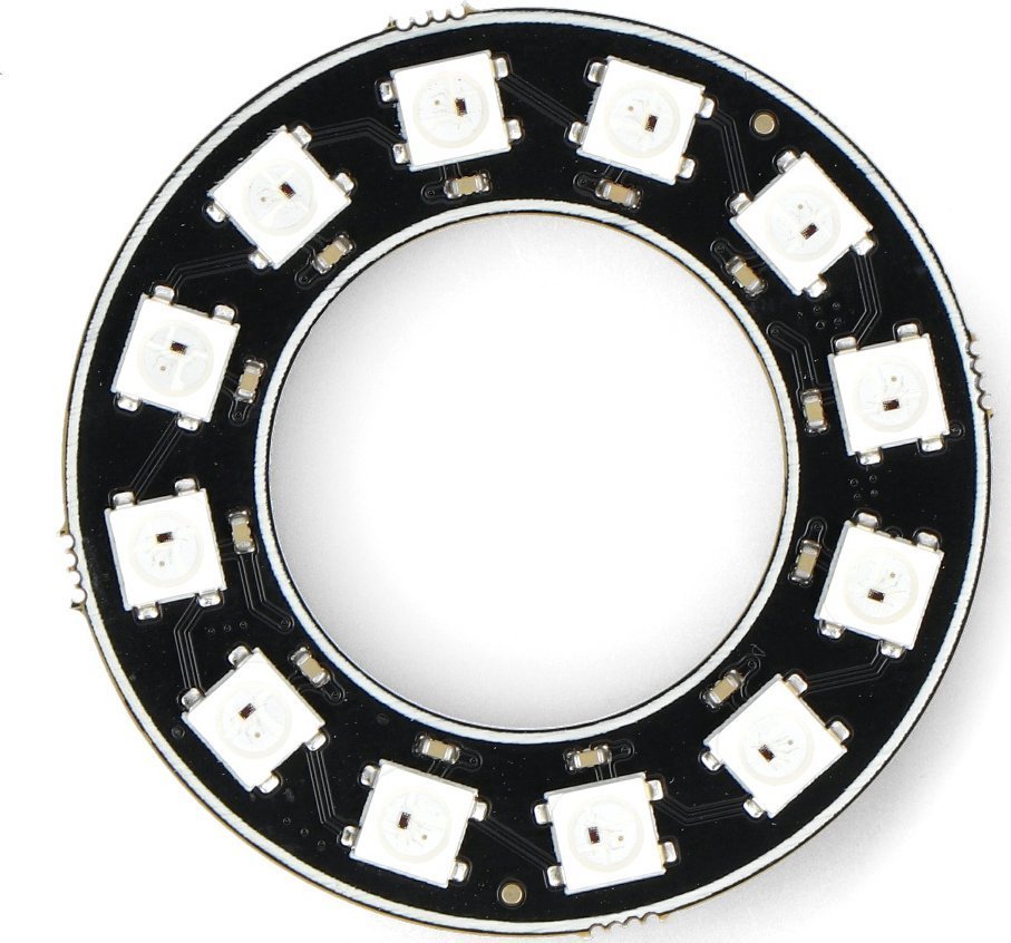 Raspberry Pi Pierścień LED RGB WS2812-12 - 47mm - DFRobot DFR0888-12} DFR-21033