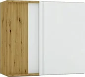 Szafki kuchenne - Stolkar Szafka kuchenna narożna ISABEL WNP80 P/L szary mat/dąb artisan STOLKAR - miniaturka - grafika 1