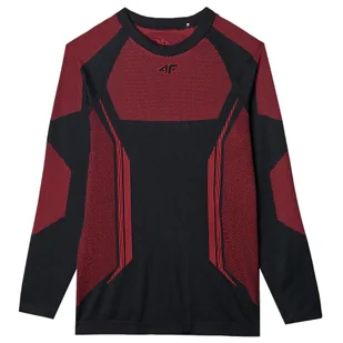 Męska koszulka termiczna 4F Seamless Underwear M165 Rozmiar: XXL/XXXL / Kolor: czarny/czerwony - Koszulki sportowe męskie - miniaturka - grafika 1