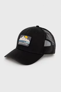 Czapki męskie - Quiksilver czapka z daszkiem kolor czarny z aplikacją - grafika 1