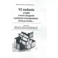 Matematyka - Bila 92 zadania z logiki i teorii mnogości z pełnymi rozwiązaniami krok po kroku... - Wiesława Regel - miniaturka - grafika 1