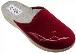 Kapcie pantofle LNIANE PAMI 025 bordowe - Kapcie damskie - miniaturka - grafika 1