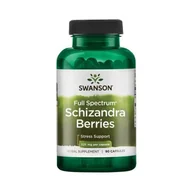 Suplementy naturalne - Schizandra Berries - Cytryniec Chiński 525 mg 90 kaps. (Swanson) - miniaturka - grafika 1