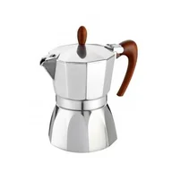 Zaparzacze i kawiarki - G.A.T Kawiarka GAT Magnifica 6 TZ Srebrno-brązowy - miniaturka - grafika 1