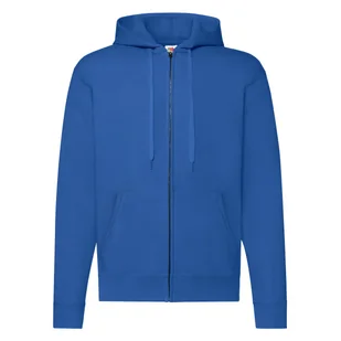 Bluza męska z kapturem Zip Through Hooded Sweat Fruit of the Loom - Niebieski XXL - Bluzy męskie - miniaturka - grafika 1