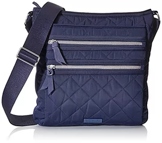 Torebki damskie - Vera Bradley Performance Twill potrójny zamek hipster torebka crossbody, Klasyczna granatowa - Rozmiar Uniwersalny - grafika 1