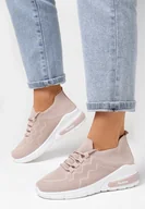 Moda i Uroda OUTLET - Beżowe Sneakersy Amathousa - miniaturka - grafika 1
