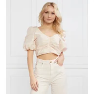 Koszulki i topy damskie - Pinko Top TELSEN | Cropped Fit - miniaturka - grafika 1