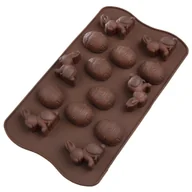 Formy do ciast - Orion Forma silikonowa wielkanocna ZAJĄCZKI / JAJKA 123255-B - miniaturka - grafika 1