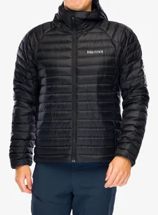 Kurtka puchowa Marmot Hype Down Hoody - black/black - Kurtki męskie - miniaturka - grafika 1