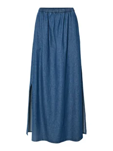 Pieces Spódnica jeansowa Tenim 17157939 Granatowy Regular Fit - Spódnice - miniaturka - grafika 1