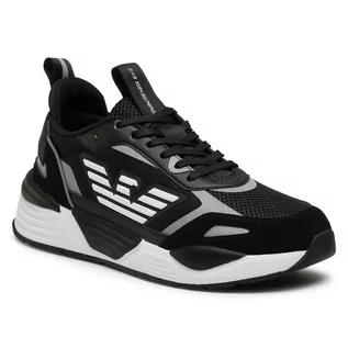 Sneakersy damskie - Emporio Armani Sneakersy EA7 X8X070 XK165 N629 Black/Silver - grafika 1
