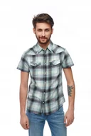 Koszule męskie - WRANGLER WESTERN SHIRT GREEN SPRAY W5J0ORXHR S - miniaturka - grafika 1