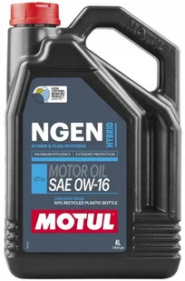 MOTUL NGEN HYBRID 0W16 4L - Oleje silnikowe - miniaturka - grafika 1