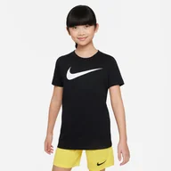 Odzież sportowa dziecięca - Koszulka z krótkim rękawem Nike CW6941 010 Czarny - miniaturka - grafika 1
