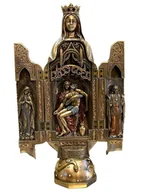 Figurki dekoracyjne - FIGURKA MATKI BOSKIEJ Z LOURDES TRYPTYK, OŁTARZ PODRÓŻNY - miniaturka - grafika 1