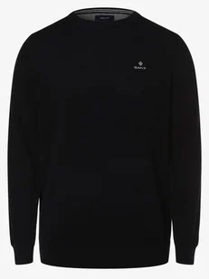 Gant Sweter męski Mężczyźni Bawełna niebieski jednolity, XL - Swetry męskie - miniaturka - grafika 1