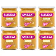Dania dla dzieci - Smileat Słoiczek z ekologicznym indykiem i warzywami po 6 miesiącu Zestaw 6 x 230 g Bio - miniaturka - grafika 1