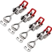 Zawiasy, okucia i inne akcesoria - Regulowane zamki zatrzaskowe GH-4001, typu skrzynkowego, z regulowanym zamknięciem zatrzaskowym, 4 sztuki, nośność: do 180 kg/400 funtów - miniaturka - grafika 1